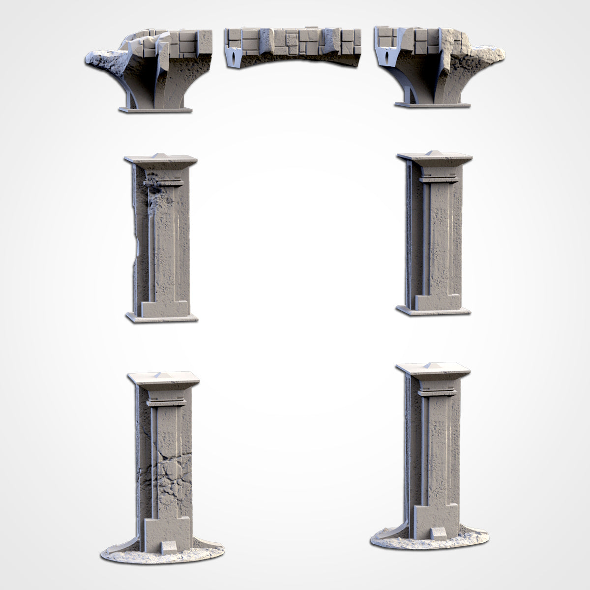 Bridge Lord of the Rings Khazad Dum Scenery Ruins Moria Pillars Mountain Mine LOTR | 28mm Terrain Scenery | Txarli BBT