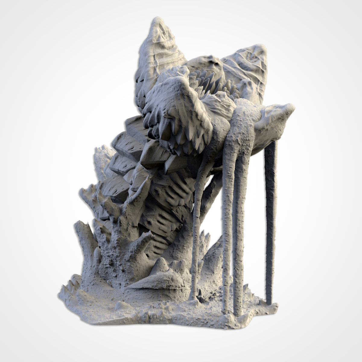 Sandworm Alien Massive Exoskeleton | 28mm 32mm Terrain Scenery | Txarli BBT