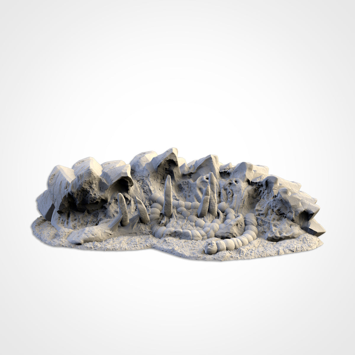 Sandworm Alien Massive Exoskeleton | 28mm 32mm Terrain Scenery | Txarli BBT