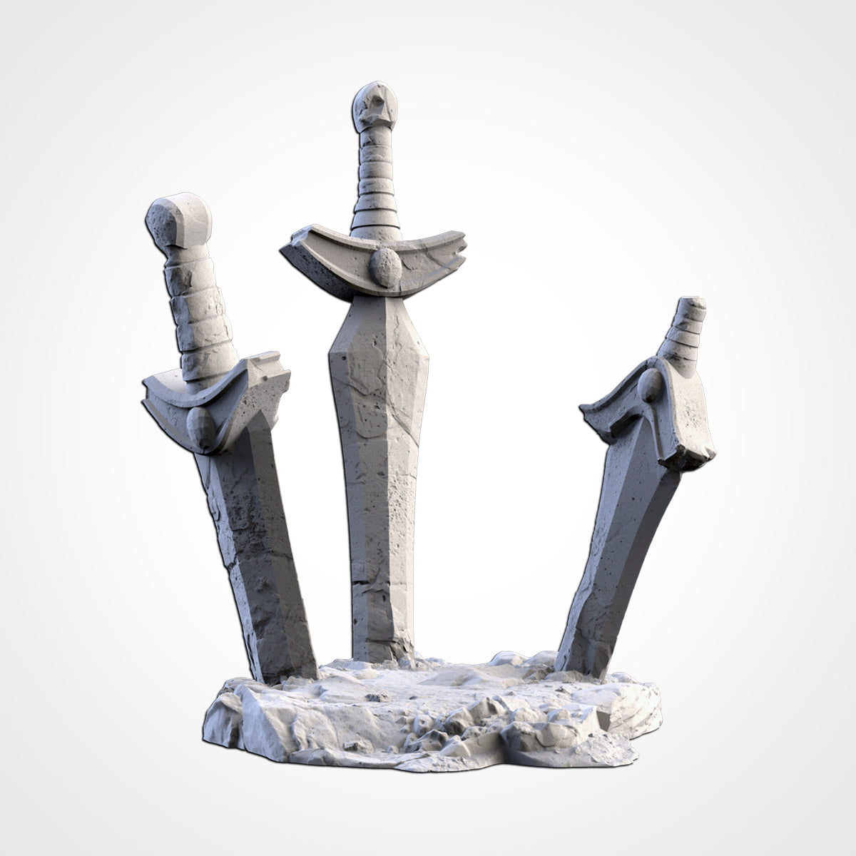 Lord of the Rings Scenery Statues Ruins Moria | 28mm Terrain Scenery | Txarli BBT