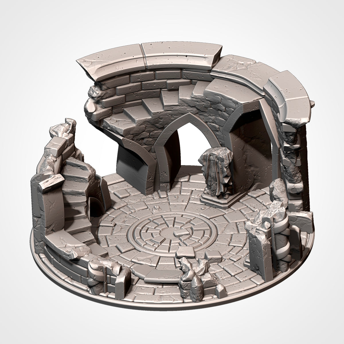 Ruins on the Mountain TopWeather | 28mm Terrain Scenery | Txarli BBT