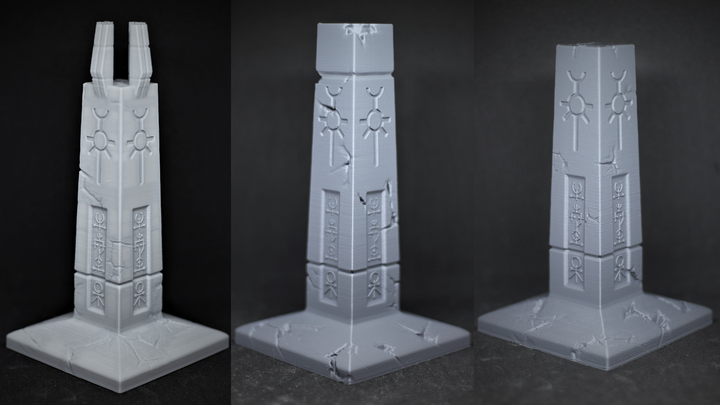Necro Space Robots Terrain Set Pillars Pylon Obelisks Scenery 28mm 32mm