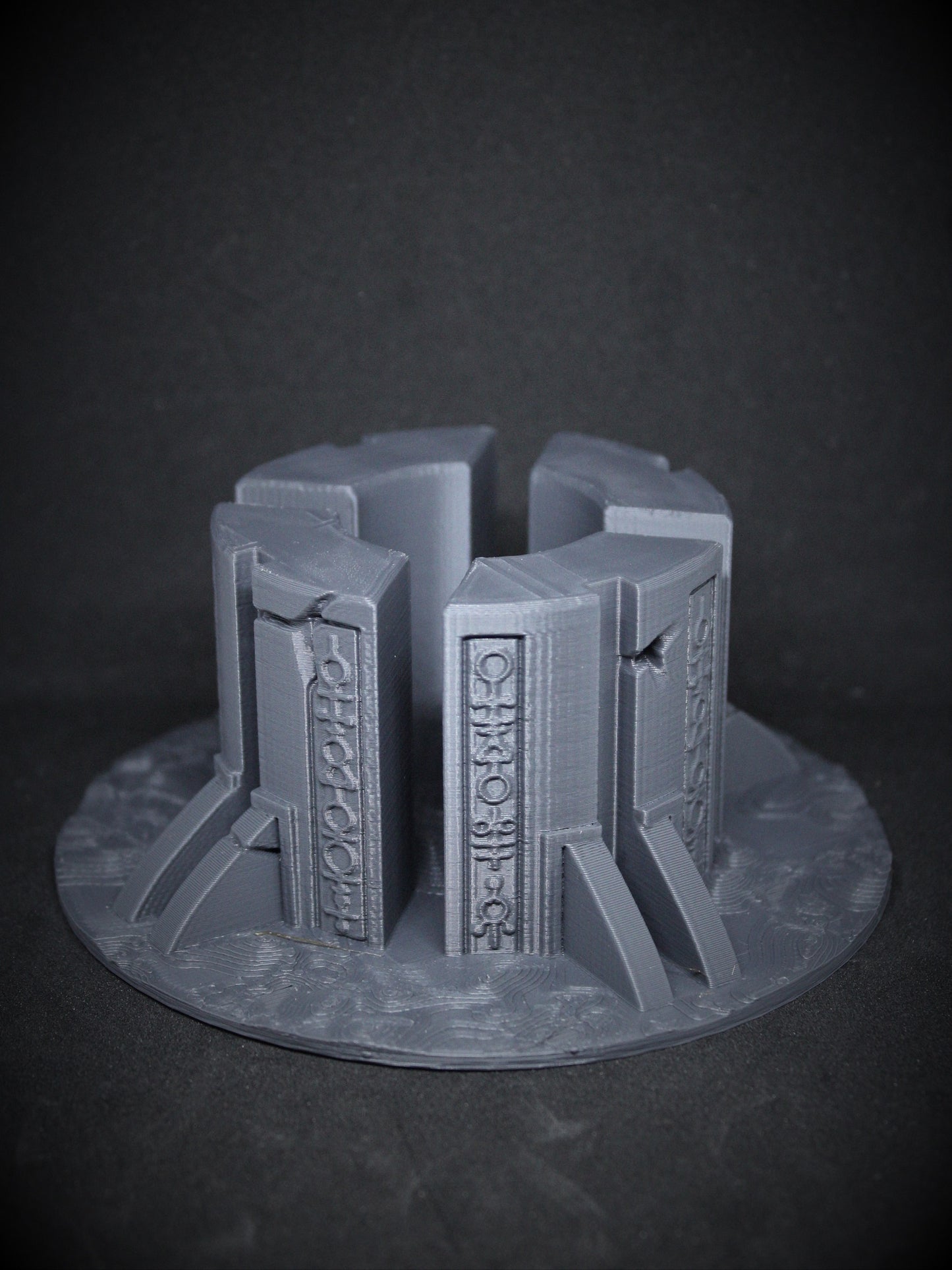 Necro Space Robots Terrain Set - Tomb Crypt Pillars Generator 28mm 32mm