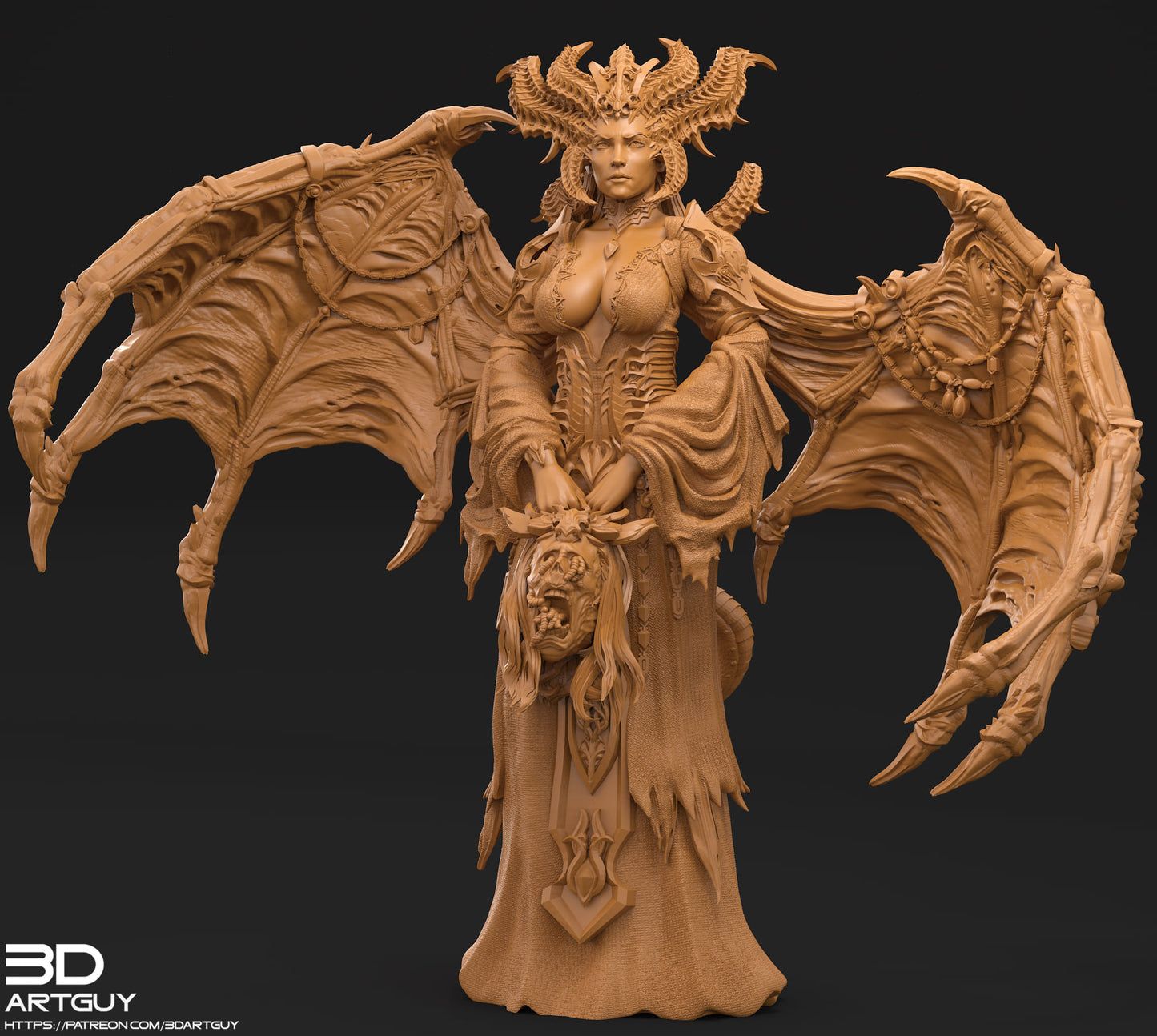 Demon Lord Dark Mythical Lilith Diablo Princess daughter of Mephisto | 28mm Resin Model