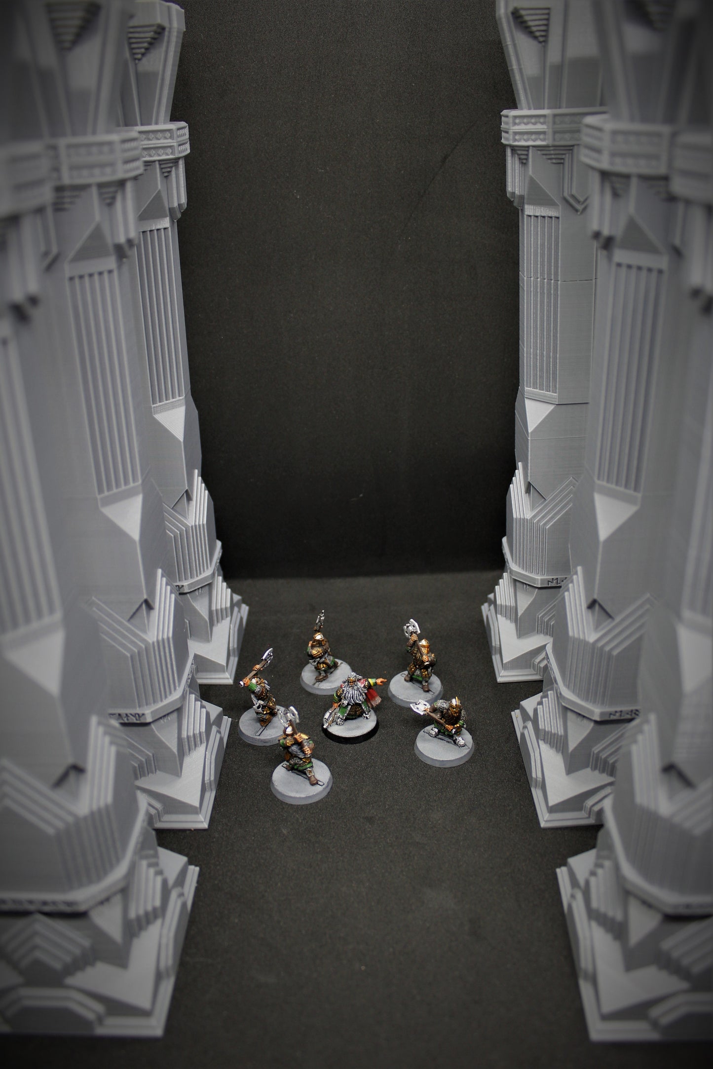 Pillars Lord of the Rings Khazad Dum Ruins Mines of Moria Pillars Mountain LOTR | 28mm 32mm Terrain Scenery