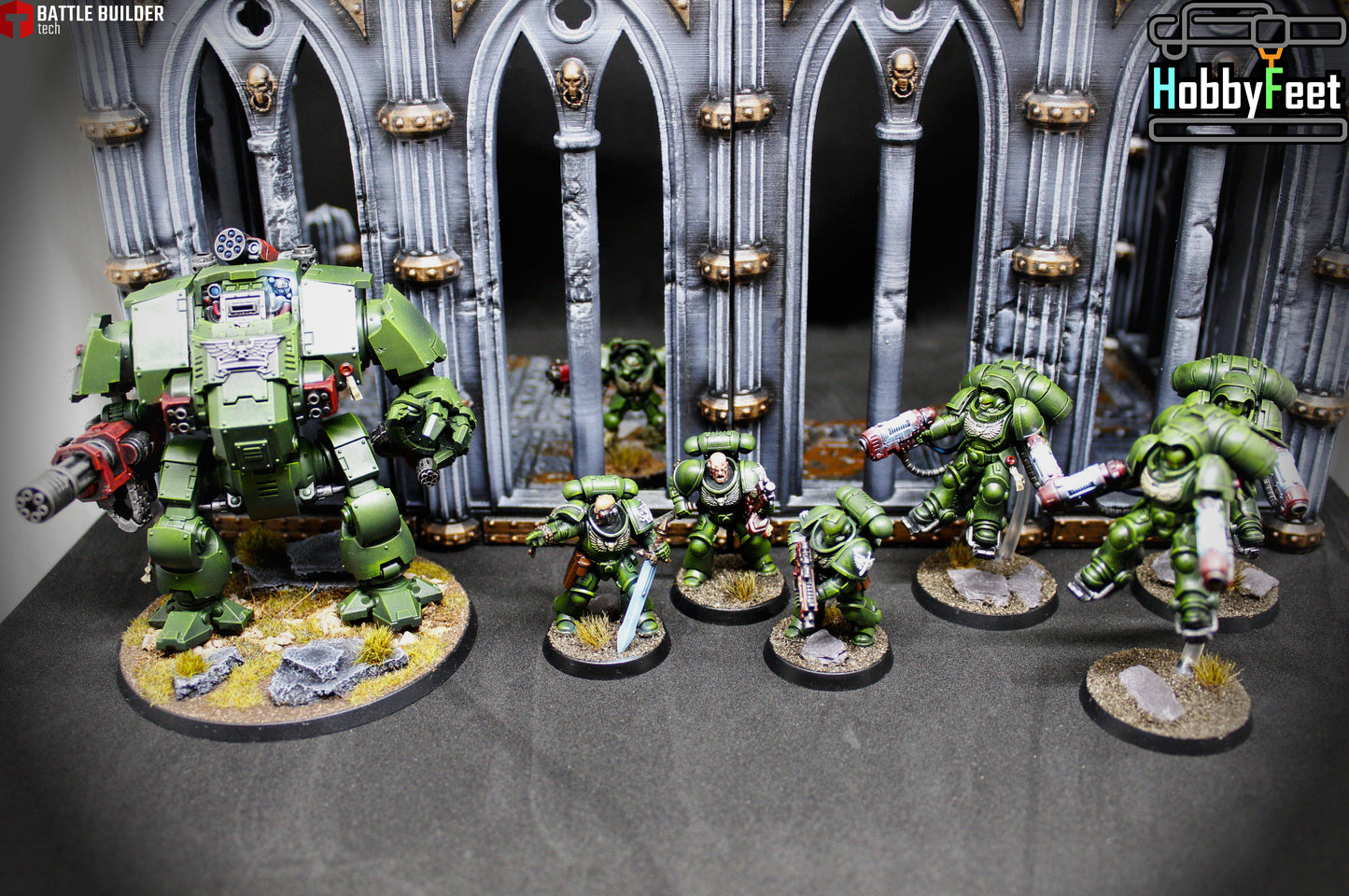 Cathedral Building Ruins Set 3 | 28mm 32mm Terrain Scenery | Txarli BBT
