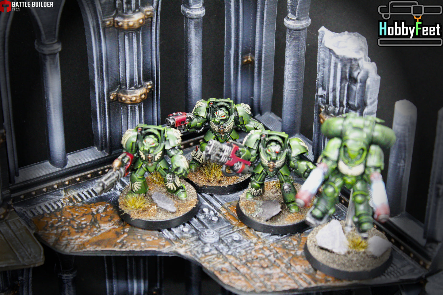 Cathedral Building Ruins Set 2 | 28mm 32mm Terrain Scenery | Txarli BBT