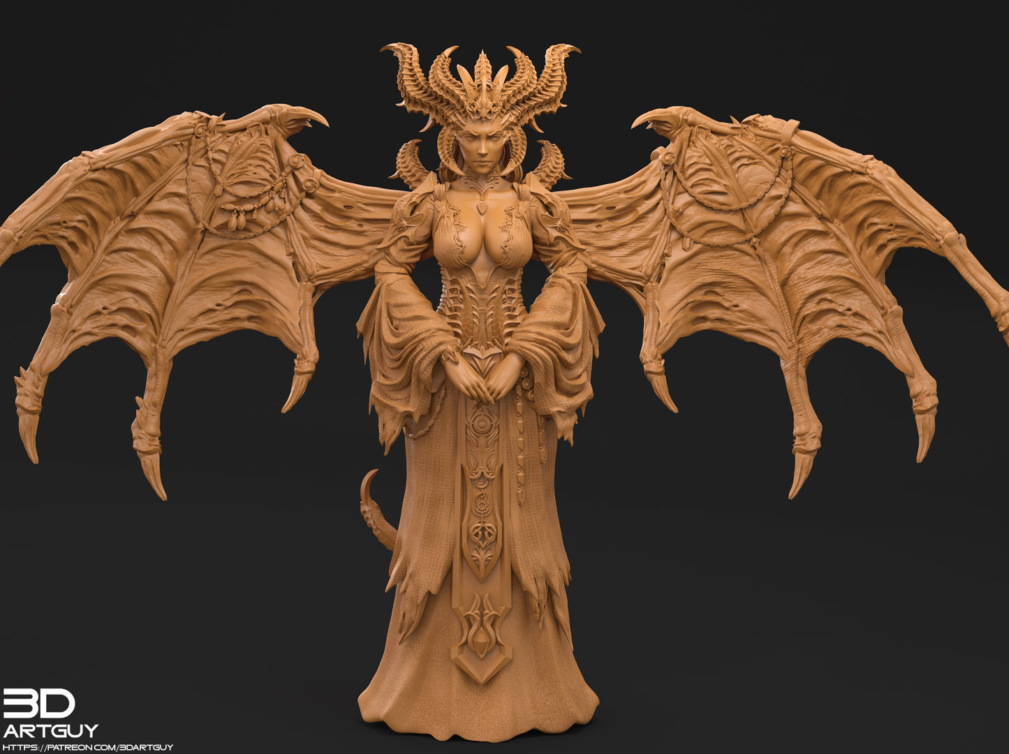 Demon Lord Dark Mythical Lilith Diablo Princess daughter of Mephisto | 28mm Resin Model