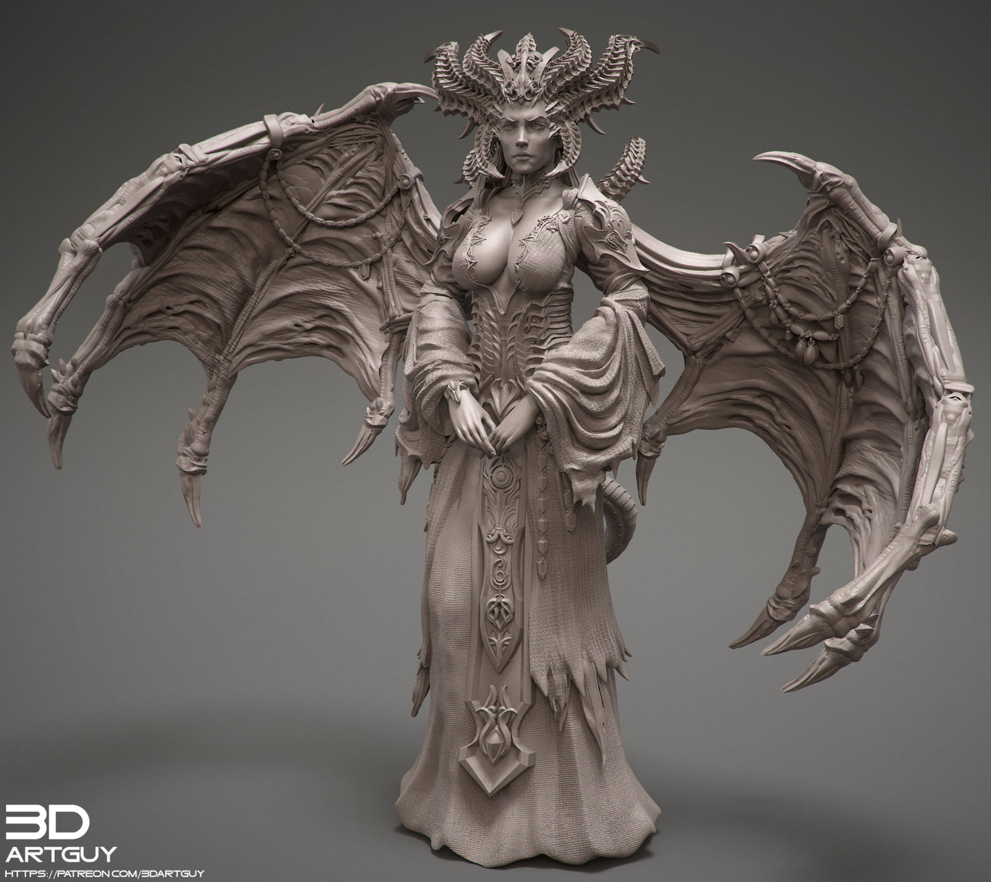 Demon Lord Dark Mythical Lilith Diablo Princess daughter of Mephisto | 28mm Resin Model