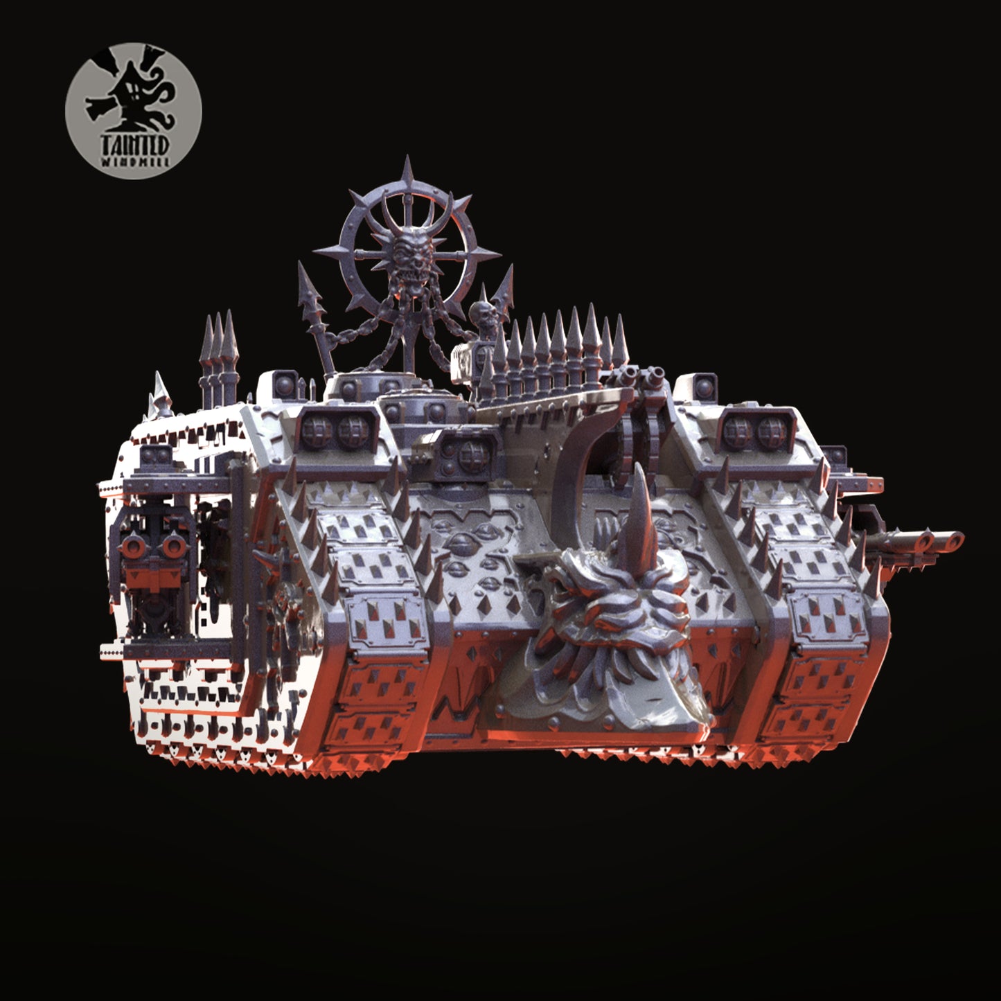 Chaotic Heavy Transport Vehicle | 28mm Resin Model | Tainted Windmill