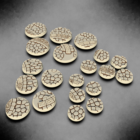 Aztec Style Base collection | Model Accessories | Terrain4Print